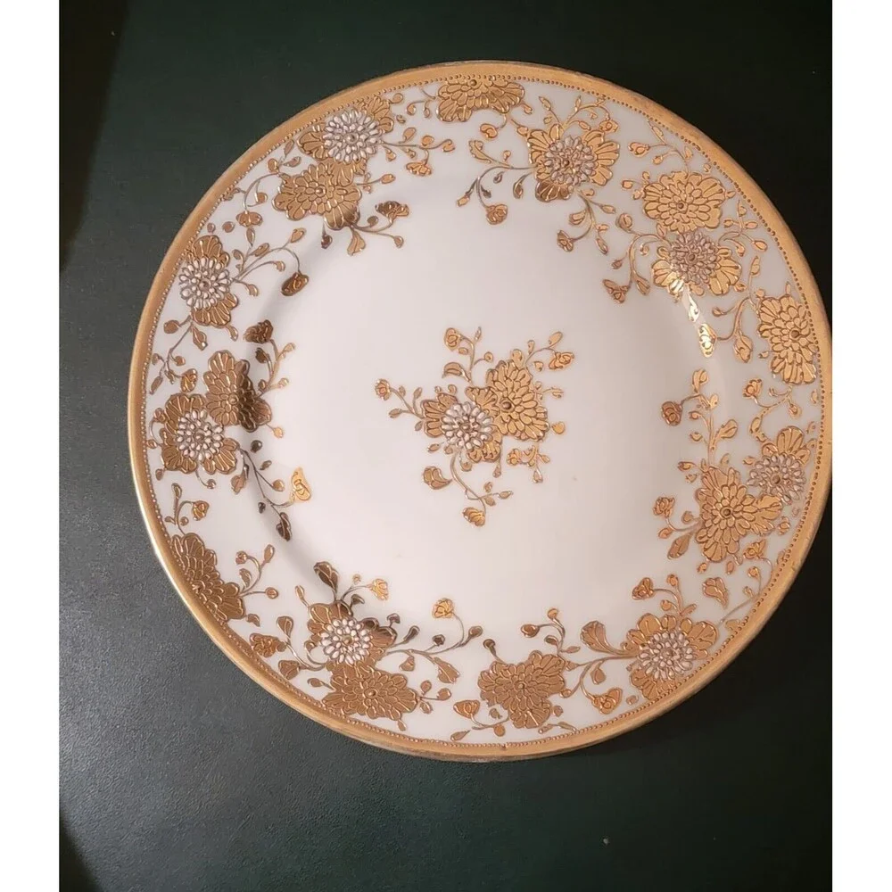Vtg 3 Noritake Nippon Hand Painted 7.5